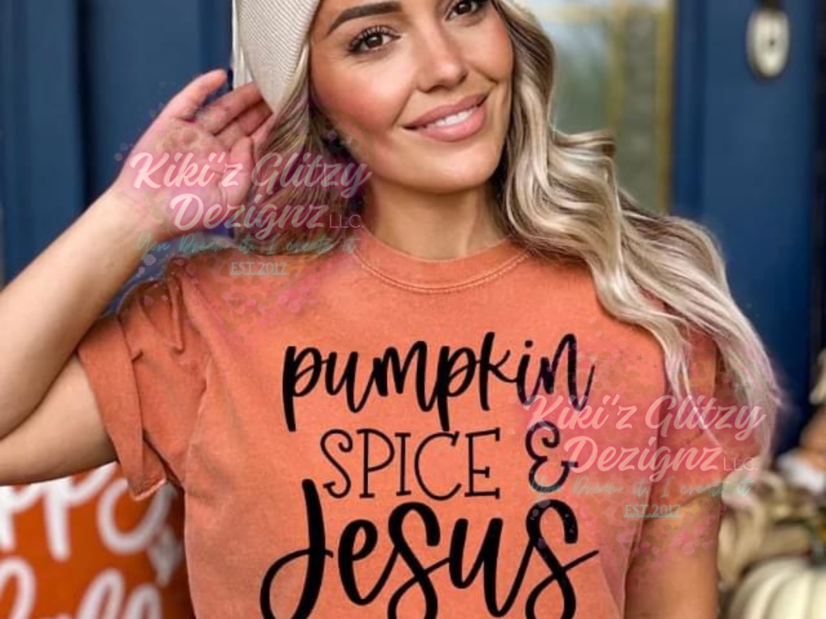 {MTO} pumpkin spice & Jesus tee