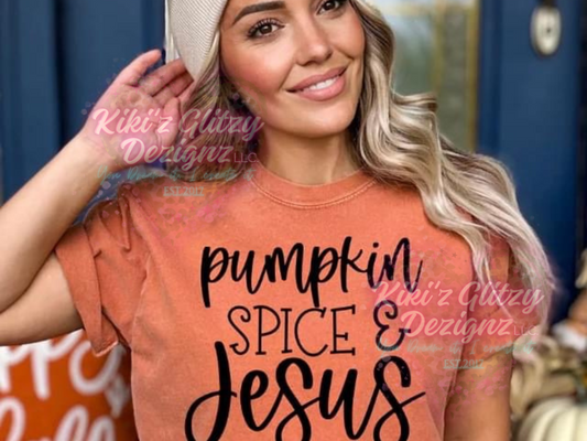 {MTO} pumpkin spice & Jesus tee