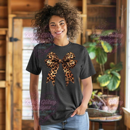 {MTO}Leopard Bow tee