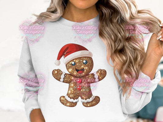 {MTO} ginger bread man (faux sequins) tee