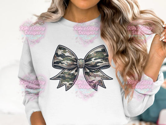 {MTO} Camo Bow tee