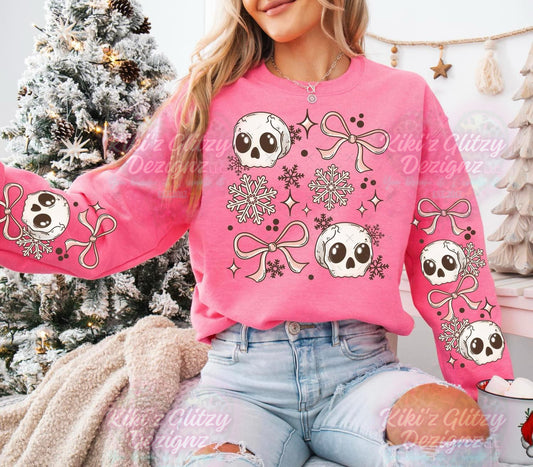 {MTO} Winter skulls an bows tee