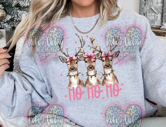 {Pre-Order} HO HO HO REINDEER TEE